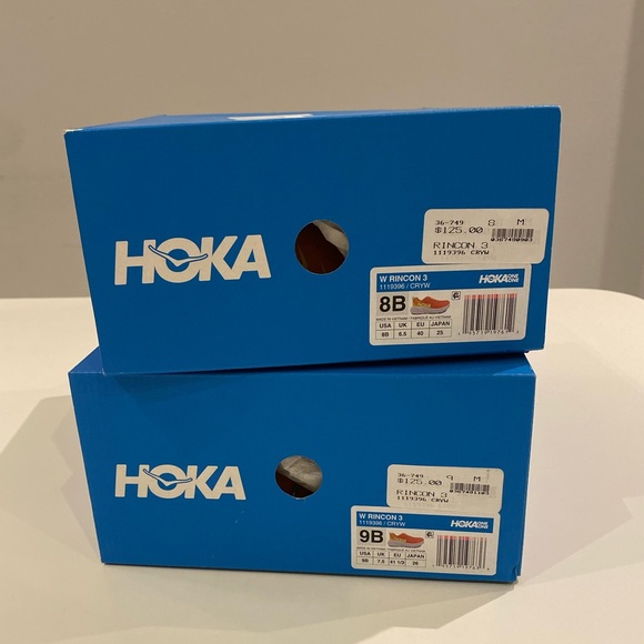 Hoka Rincon 3 Sneaker in Camellia / Radiant Yellow sizes 8, 9 New in Box - Picture 9 of 9